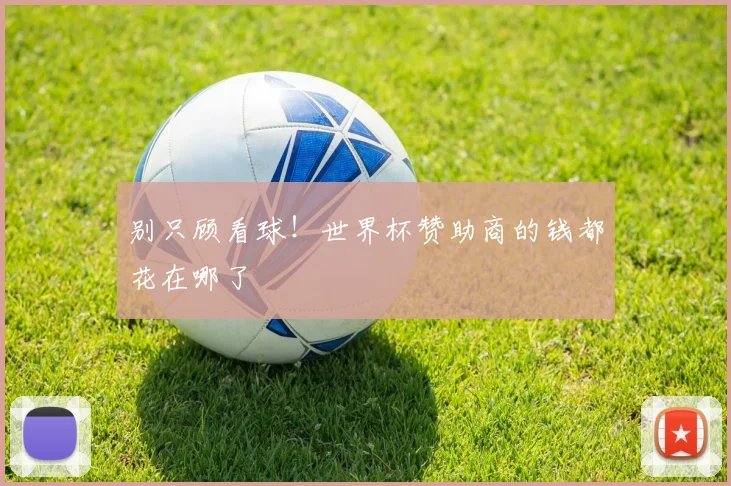 别只顾看球！世界杯赞助商的钱都花在哪了